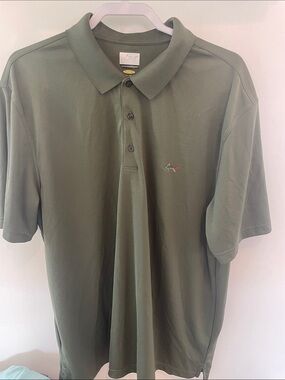 Greg Norman Collection Olive Green Short Sleeve Polo